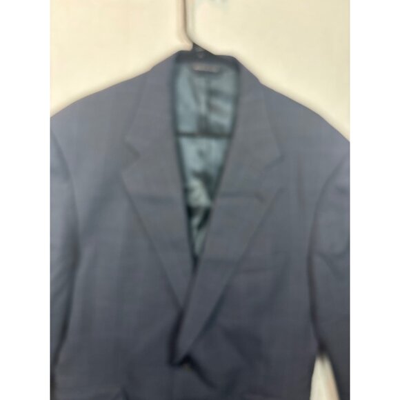 Vtg Polo University polo club by Ralph Lauren Mens Two-Button Navy Plaid 42 - Picture 4 of 16